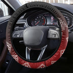 Aotearoa Maori Iwi Heritage Steering Wheel Cover Ngapuhi Kokowai