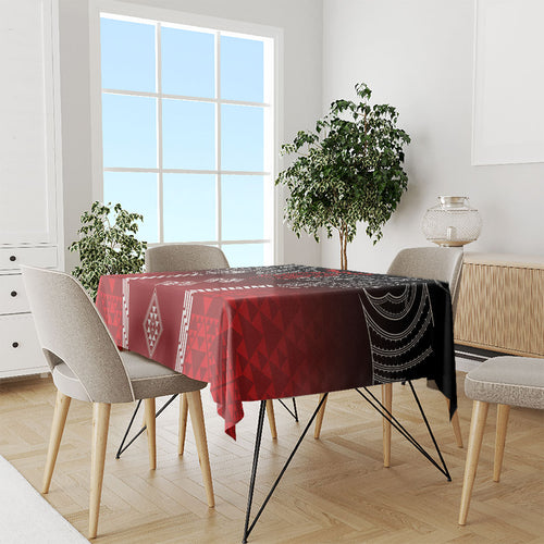 Aotearoa Maori Iwi Heritage Tablecloth Ngapuhi Kokowai