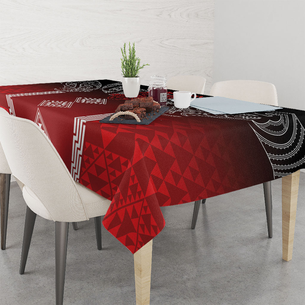 Aotearoa Maori Iwi Heritage Tablecloth Ngapuhi Kokowai
