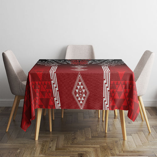 Aotearoa Maori Iwi Heritage Tablecloth Ngapuhi Kokowai