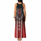 Aotearoa Maori Iwi Heritage Tank Maxi Dress Ngapuhi Kokowai