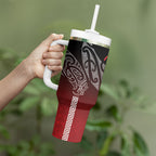 Aotearoa Maori Iwi Heritage Tumbler With Handle Ngapuhi Kokowai