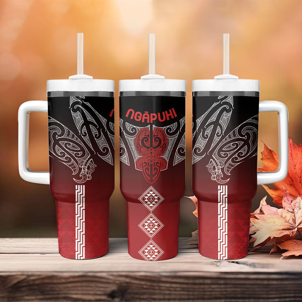 Aotearoa Maori Iwi Heritage Tumbler With Handle Ngapuhi Kokowai