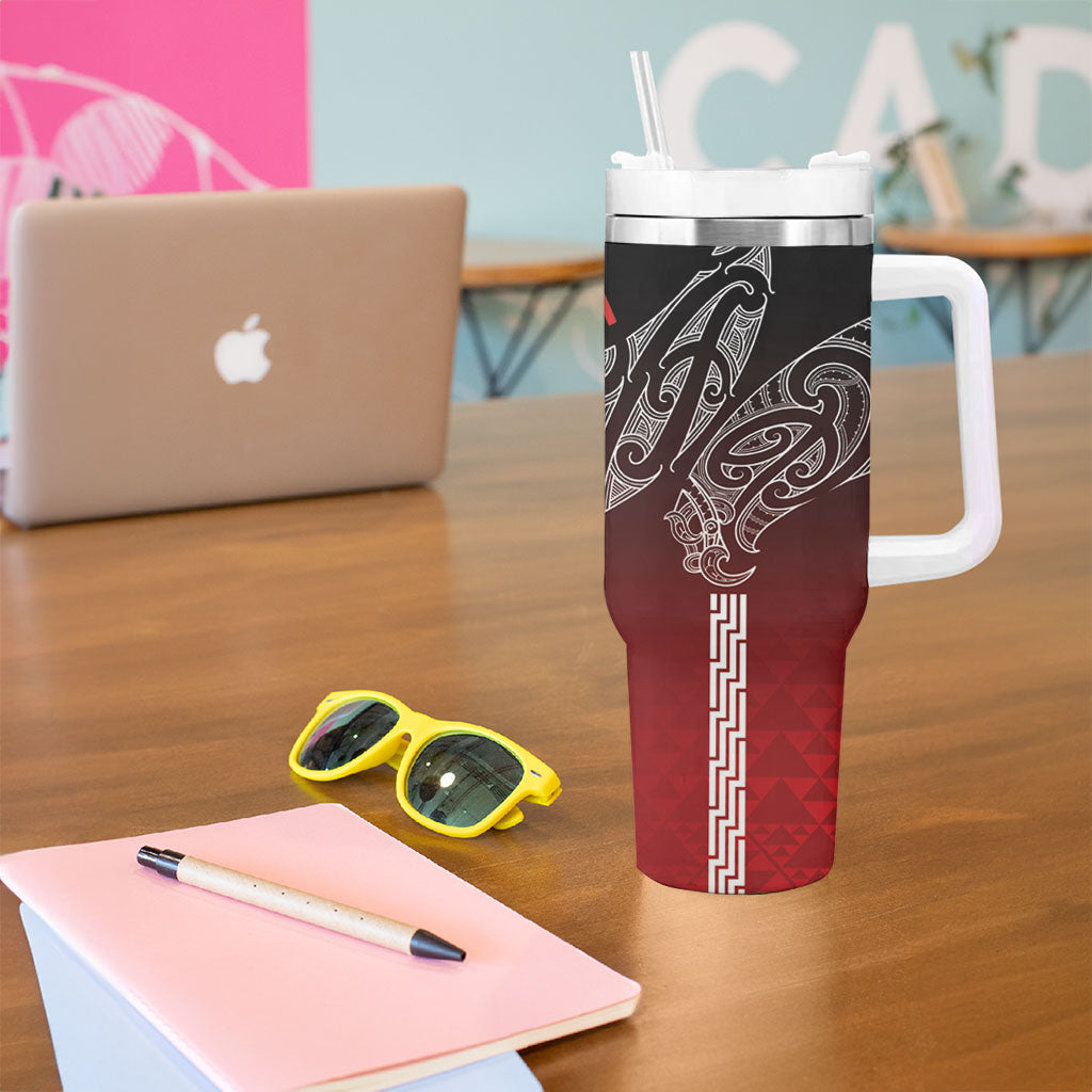 Aotearoa Maori Iwi Heritage Tumbler With Handle Ngapuhi Kokowai