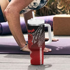 Aotearoa Maori Iwi Heritage Tumbler With Handle Ngapuhi Kokowai