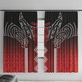 Aotearoa Maori Iwi Heritage Window Curtain Ngapuhi Kokowai