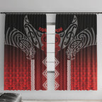 Aotearoa Maori Iwi Heritage Window Curtain Ngapuhi Kokowai