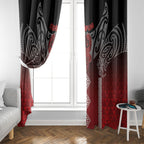 Aotearoa Maori Iwi Heritage Window Curtain Ngapuhi Kokowai