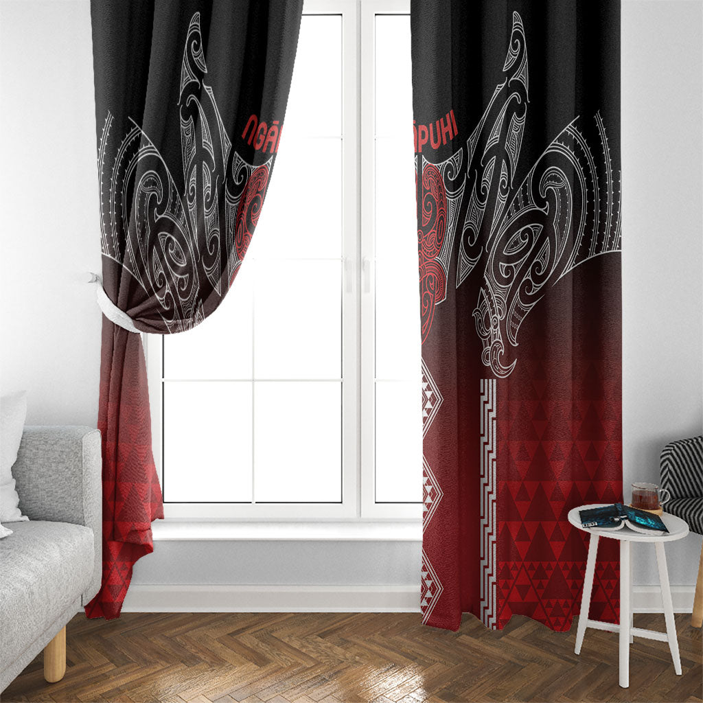 Aotearoa Maori Iwi Heritage Window Curtain Ngapuhi Kokowai