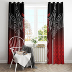Aotearoa Maori Iwi Heritage Window Curtain Ngapuhi Kokowai