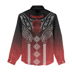 Aotearoa Maori Iwi Heritage Women Casual Shirt Ngapuhi Kokowai