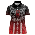 Aotearoa Maori Iwi Heritage Women Polo Shirt Ngapuhi Kokowai