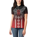 Aotearoa Maori Iwi Heritage Women Polo Shirt Ngapuhi Kokowai