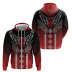 Aotearoa Maori Iwi Heritage Zip Hoodie Ngapuhi Kokowai