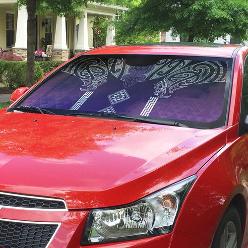 Aotearoa Maori Iwi Heritage Auto Sun Shade Ngati Porou Waiporoporo