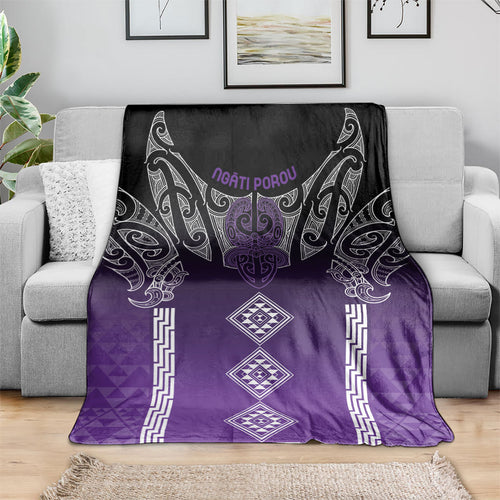 Aotearoa Maori Iwi Heritage Blanket Ngati Porou Waiporoporo