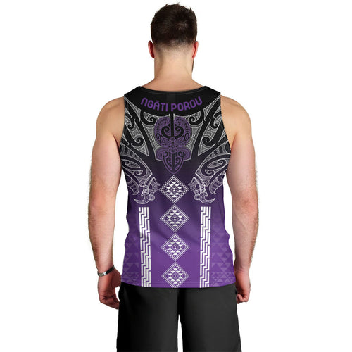 Aotearoa Maori Iwi Heritage Men Tank Top Ngati Porou Waiporoporo