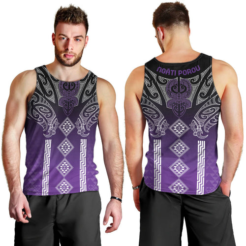 Aotearoa Maori Iwi Heritage Men Tank Top Ngati Porou Waiporoporo
