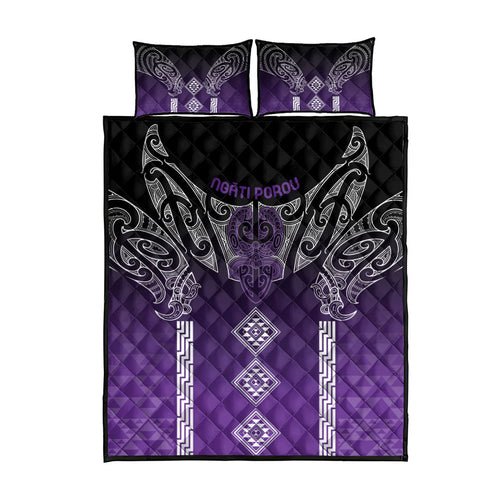 Aotearoa Maori Iwi Heritage Quilt Bed Set Ngati Porou Waiporoporo