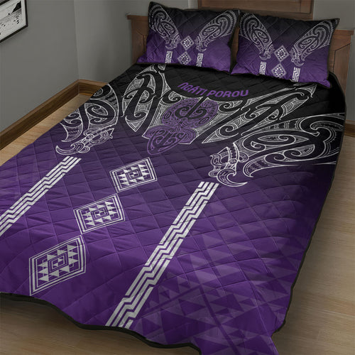Aotearoa Maori Iwi Heritage Quilt Bed Set Ngati Porou Waiporoporo