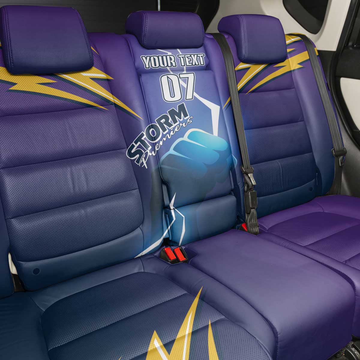 Storm Premiers Custom Back Car Seat Cover Thunder Catcher