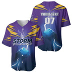 Storm Premiers Custom Baseball Jersey Thunder Catcher