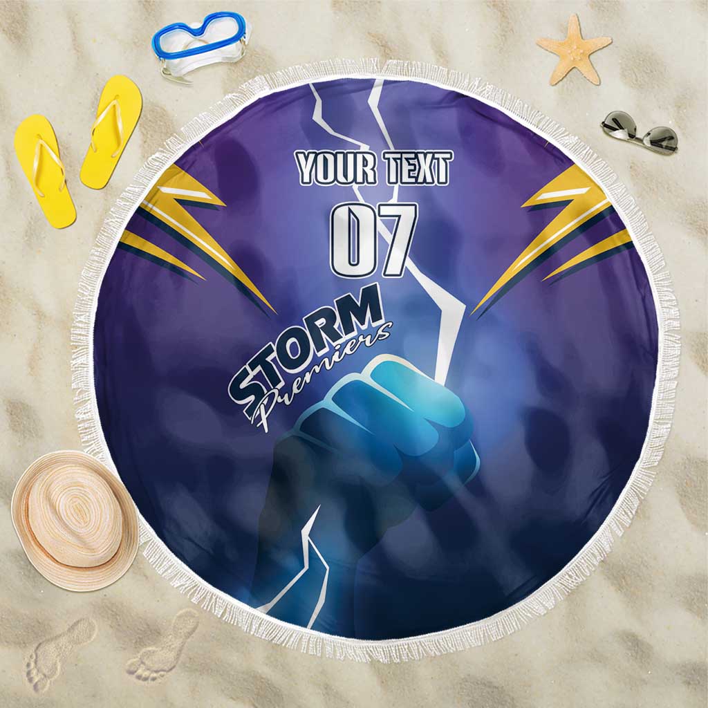 Storm Premiers Custom Beach Blanket Thunder Catcher