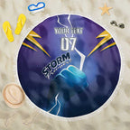 Storm Premiers Custom Beach Blanket Thunder Catcher