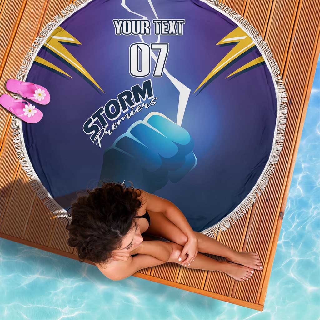 Storm Premiers Custom Beach Blanket Thunder Catcher