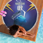 Storm Premiers Custom Beach Blanket Thunder Catcher