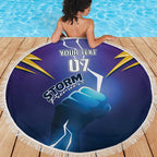 Storm Premiers Custom Beach Blanket Thunder Catcher