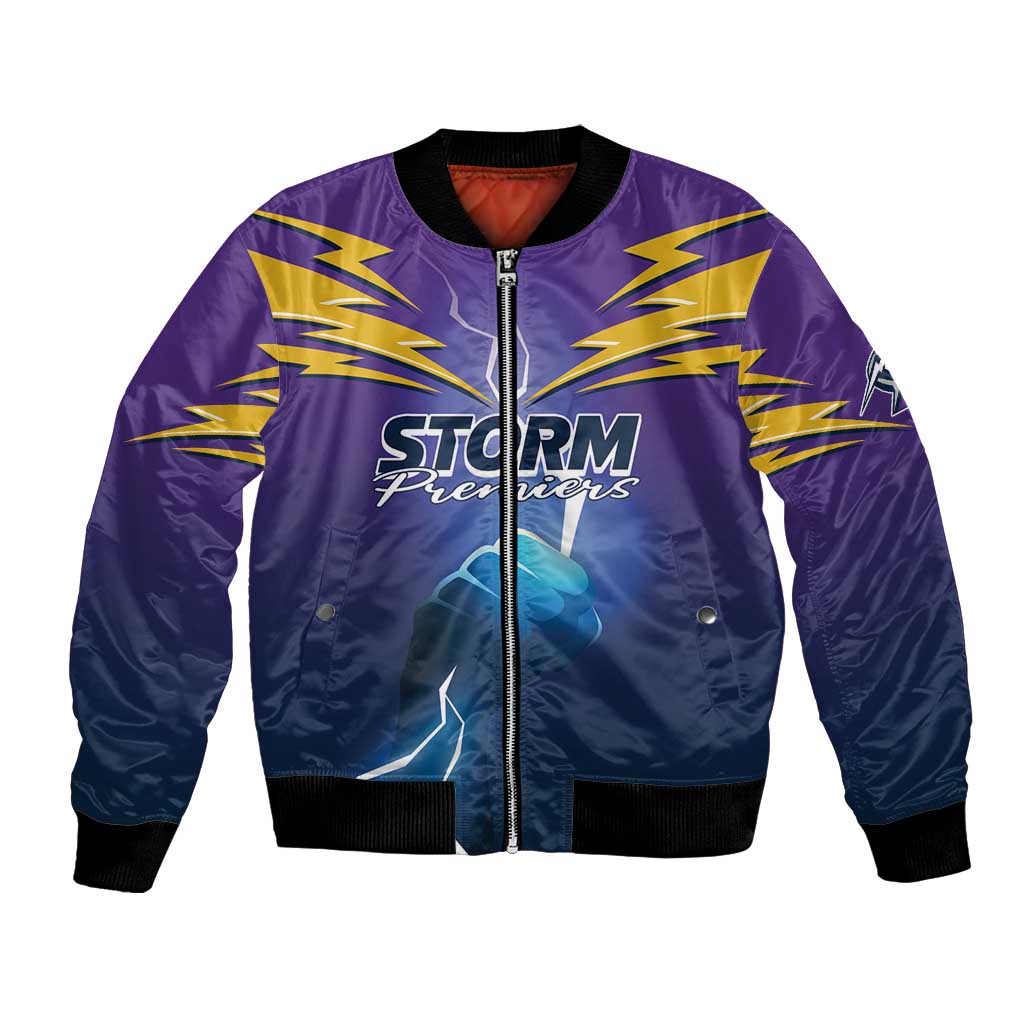 Storm Premiers Custom Bomber Jacket Thunder Catcher