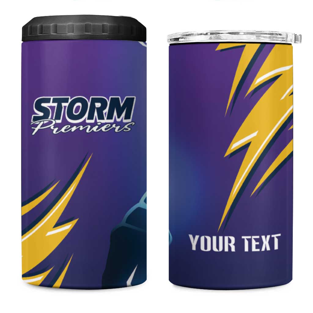 Storm Premiers Personalised 4 in 1 Can Cooler Tumbler Thunder Catcher