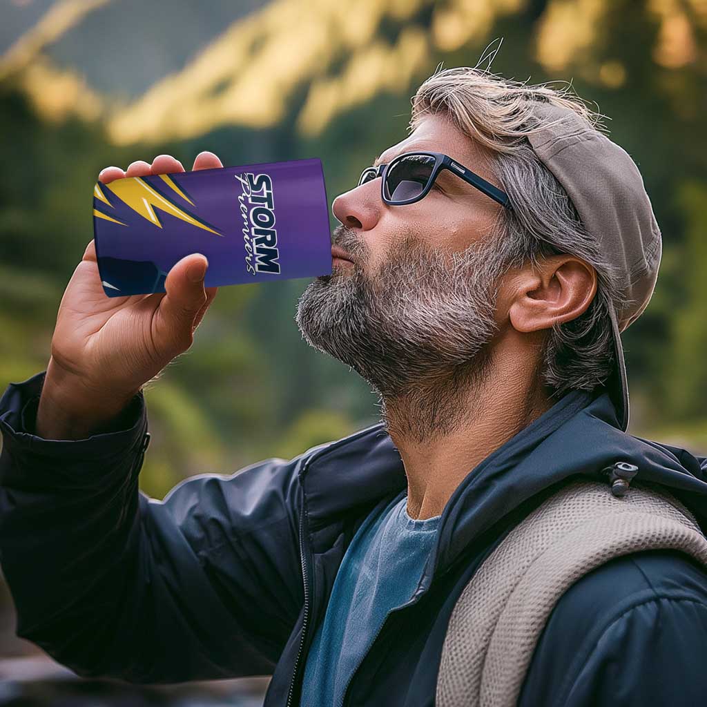Storm Premiers Personalised 4 in 1 Can Cooler Tumbler Thunder Catcher