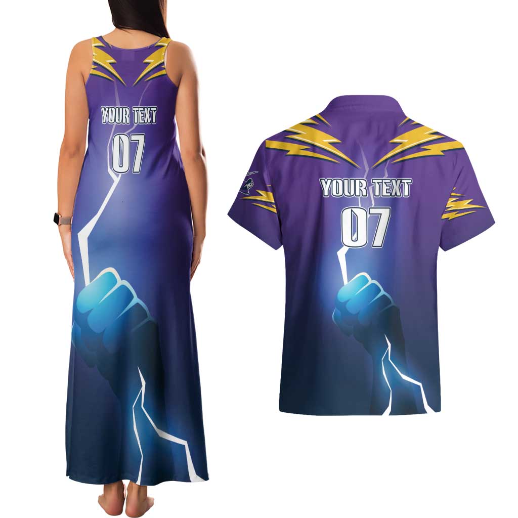 Storm Premiers Custom Couples Matching Tank Maxi Dress and Hawaiian Shirt Thunder Catcher