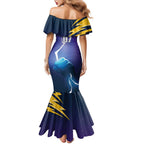 Storm Premiers Custom Family Matching Mermaid Dress and Hawaiian Shirt Thunder Catcher