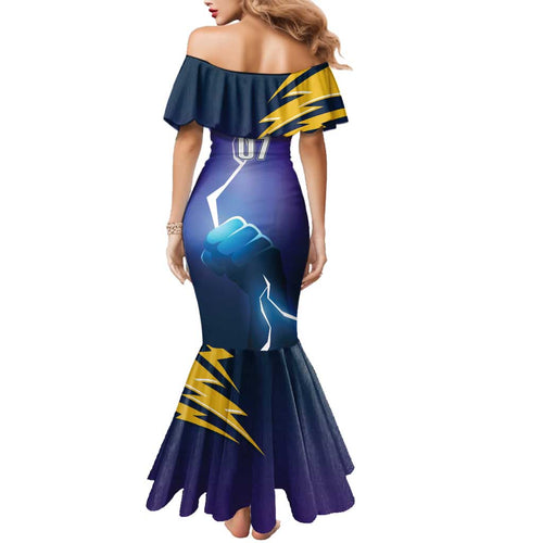 Storm Premiers Custom Family Matching Mermaid Dress and Hawaiian Shirt Thunder Catcher