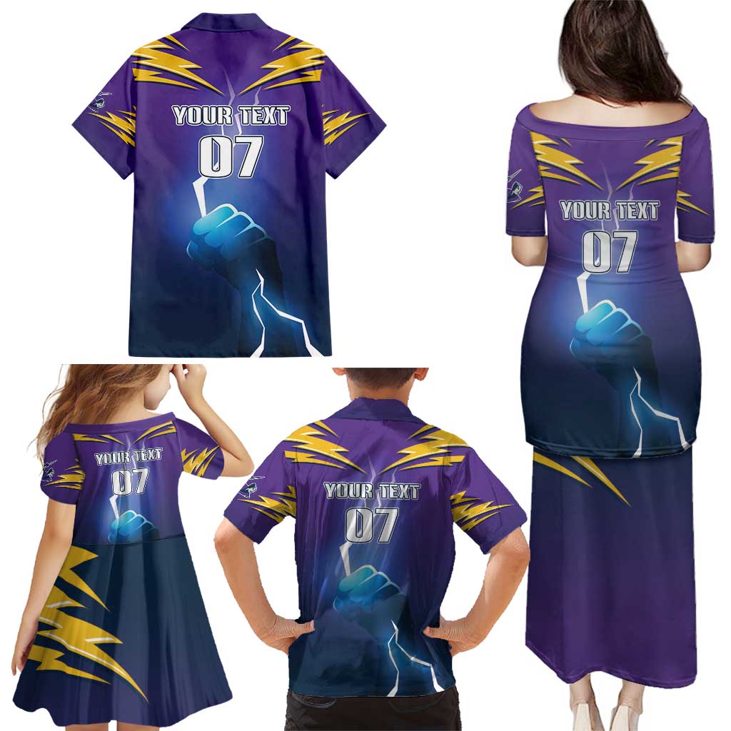 Storm Premiers Custom Family Matching Puletasi and Hawaiian Shirt Thunder Catcher