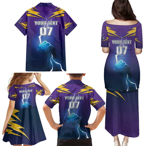 Storm Premiers Custom Family Matching Puletasi and Hawaiian Shirt Thunder Catcher