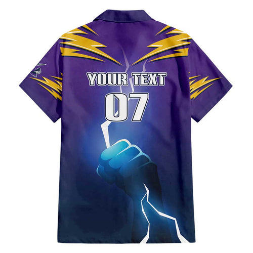 Storm Premiers Custom Family Matching Short Sleeve Bodycon Dress and Hawaiian Shirt Thunder Catcher