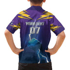 Storm Premiers Custom Family Matching Summer Maxi Dress and Hawaiian Shirt Thunder Catcher
