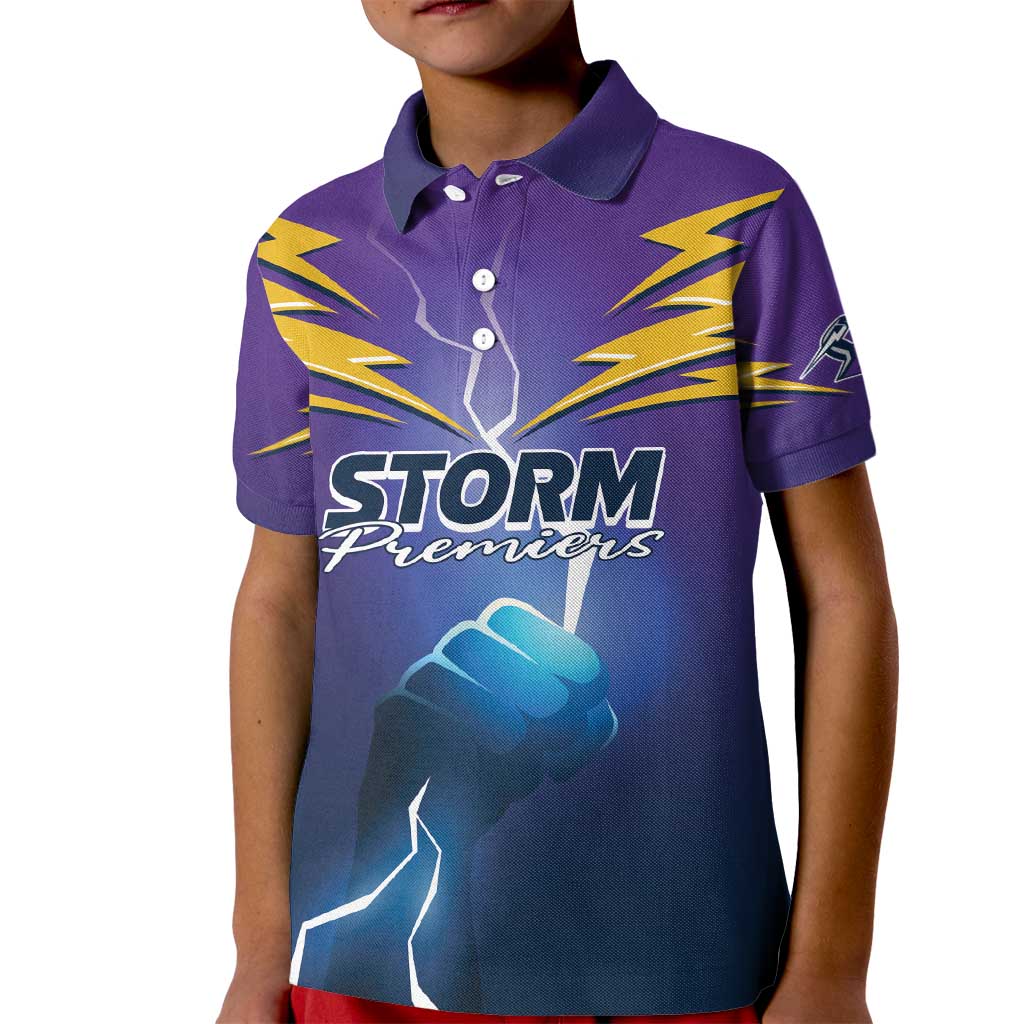 Storm Premiers Custom Kid Polo Shirt Thunder Catcher