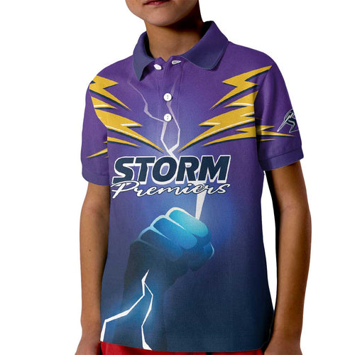 Storm Premiers Custom Kid Polo Shirt Thunder Catcher