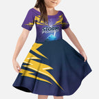 Storm Premiers Custom Kid Short Sleeve Dress Thunder Catcher