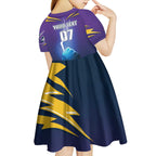 Storm Premiers Custom Kid Short Sleeve Dress Thunder Catcher