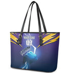 Storm Premiers Custom Leather Tote Bag Thunder Catcher