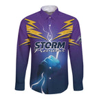 Storm Premiers Custom Long Sleeve Button Shirt Thunder Catcher