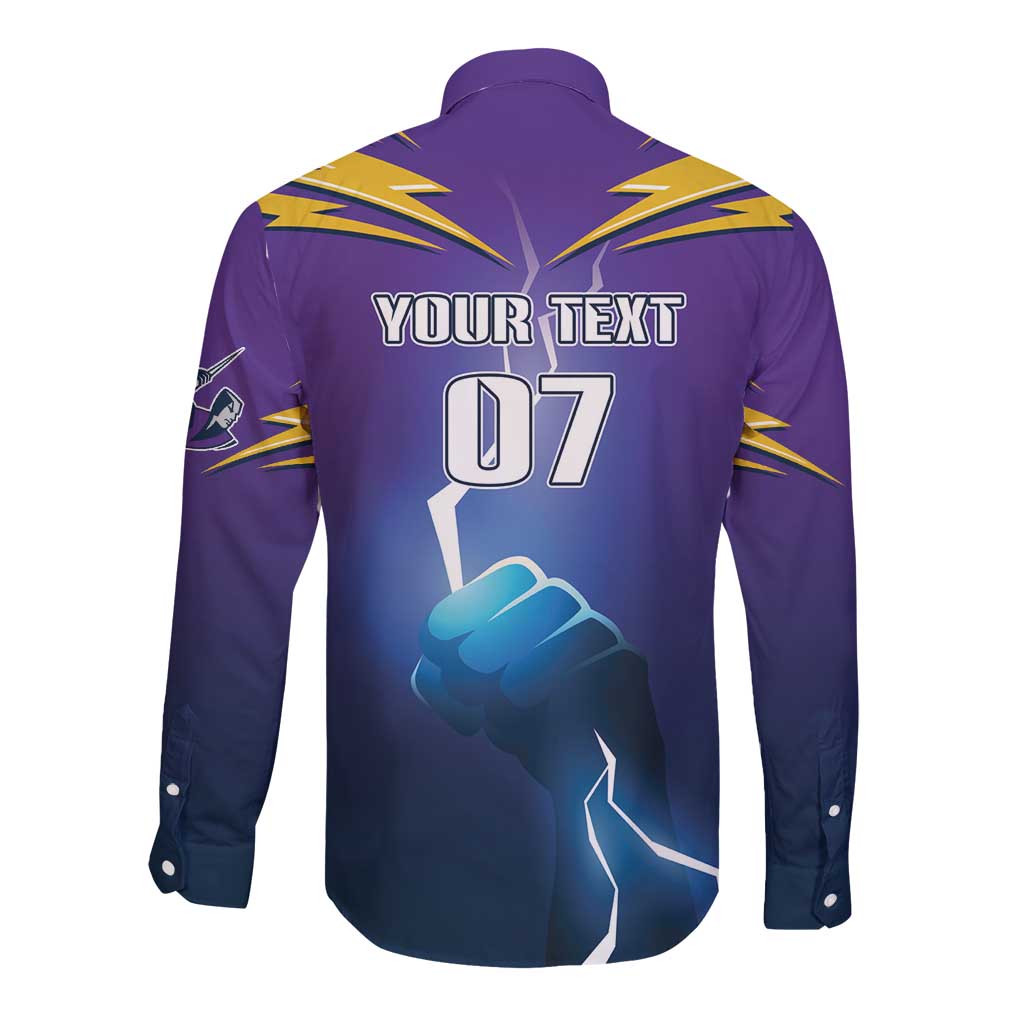 Storm Premiers Custom Long Sleeve Button Shirt Thunder Catcher