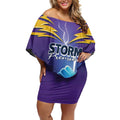 Storm Premiers Custom Off Shoulder Short Dress Thunder Catcher