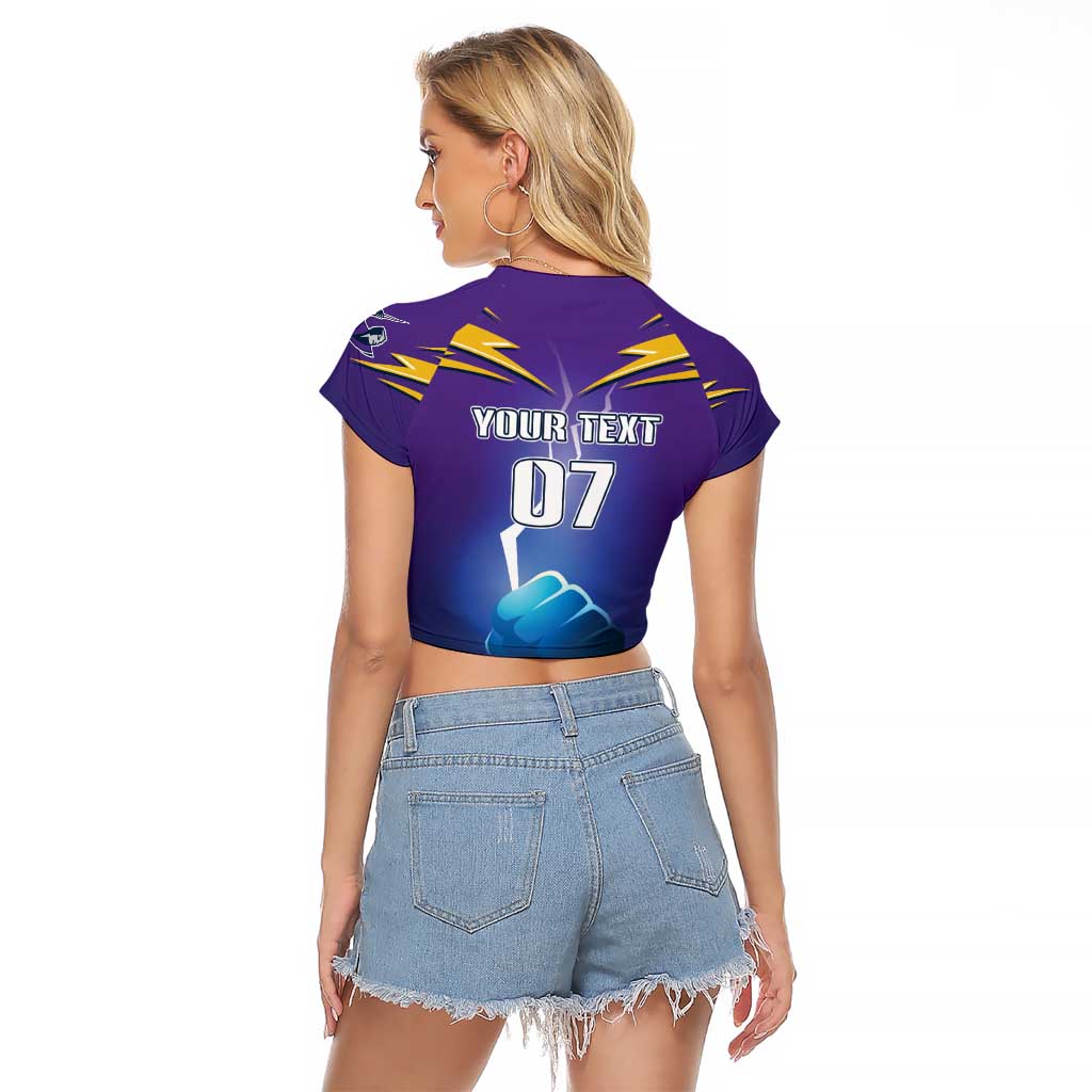 Storm Premiers Custom Raglan Cropped T Shirt Thunder Catcher